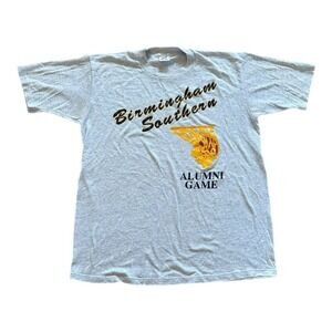 Vintage Birmingham Southern‎ Shirt Mens XL Gray Cotton 90s College